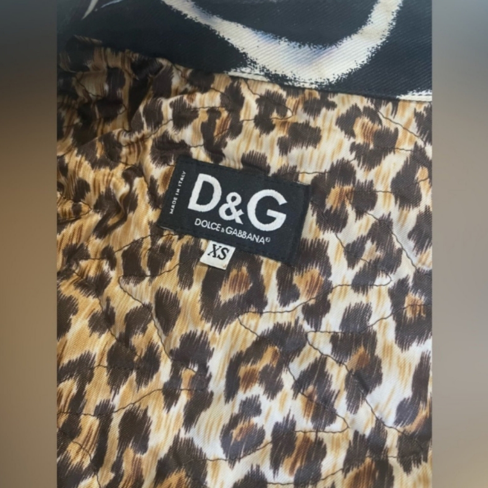 Dolce & Gabbana Amazing/Stylish Vintage Denim Graffiti Jacket - Picture 6 of 10